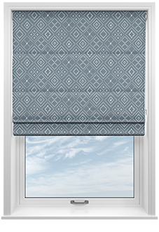 Newquay, Sterling - Motorised Roman Blind